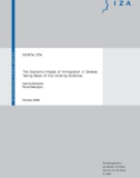 The Economic Impact of Immigration in Greece: Taking Stock of the Existing Evidence