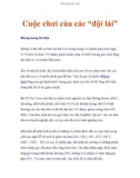 Cuộc chơi của các 'đội lái'