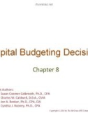 Lecture Managerial accounting for managers (4e) - Chapter 8: Capital budgeting decisions