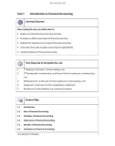 Introduction to Financial Accounting: Learning Outcome