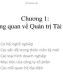 Bài giảng Quản trị tài chính - Chương 1: Tổng quan về quản trị tài chính