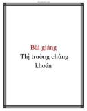 Tài liệu về Thị trường chứng khoán