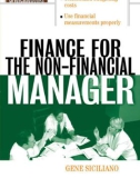 Finance For The Non-Financial Manager