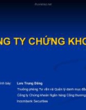 BÀI GIẢNG VỀ CÔNG TY CHỨNG KHOÁN