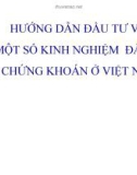 Kinh nghiệm trong đầu tư chứng khoán