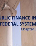 Lecture note Public finance (10th Edition) - Chapter 22: Public finance in a federal system