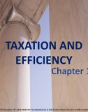 Lecture note Public finance (10th Edition) - Chapter 15: Taxation and efficiency