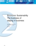 Economic Sustainability The business of staying in business