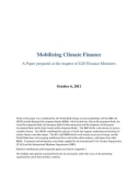 Mobilizing Climate Finance - A Paper prepared at the request of G20 Finance Ministers