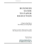 BUSINESS GUIDE TO PAPER REDUCTION: A Step-by-Step Plan to Save Money by Saving Paper