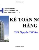 Bài giảng Kế toán ngân hàng: Chương 1 - ThS. Nguyễn Tài Yên (2017)