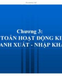 Bài giảng Kế toán hoạt động kinh doanh xuất - nhập khẩu