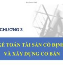 Bài giảng Kế toán hành chính sự nghiệp - Chương 3: Kế toán tài sản cố định và xây dựng cơ bản