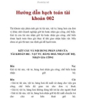 Hướng dẫn hạch toán tài khoản 002