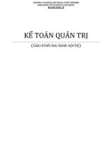 Giáo trình Kế toán quản trị