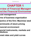 Bài giảng Chapter 1: Overview of Financial Management and the Financial Environment