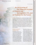 An accounting of the Observed increase in Oceanic and atmospheric cO2 and an Outlook for the Future