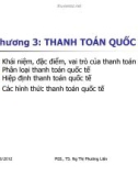 Bài giảng Tài chính quốc tế - Chương 3