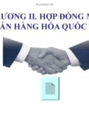 HỢP ĐỒNG VỀ MUA BÁN HÀNG HÓA QUỐC TẾ