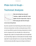 Phân tích kĩ thuật Technical Analysis