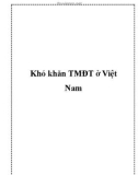 Khó khăn TMĐT ở Việt Nam