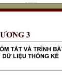 Bài giảng môn Thống kê- chương 3 TÓM TẮT VÀ TRÌNH BÀY DỮ LIỆU THỐNG KÊ