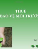 Bài giảng Thuế: Chương 6 - Th.S Trần Hải Hiệp