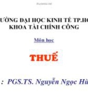 Bài giảng Thuế - PGS.TS. Nguyễn Ngọc Hùng