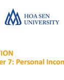 Lecture Taxation - Chapter 7: Personal Income Tax