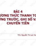 Bài giảng Thanh toán quốc tế: Bài 4 - ThS. Nguyễn Thị Lan Hương