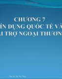 Bài giảng Tài chính quốc tế: Chương 7 - ThS. Đỗ Thị Thu Thủy