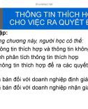 Bài giảng Kế toán tài chính - Chương 6: Thông tin thích hợp cho việc ra quyết định