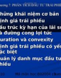 PHÂN TÍCH ĐẦU TƯ TRÁI PHIẾU