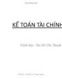 Bài giảng Kế toán tài chính 1 - Chương 1: Tổ chức công tác kế toán trong doanh nghiệp