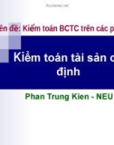 Chuyên đề: Kiểm toán BCTC trên các phần hành - kiểm toán tài sản cố định