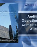 Lecture Principles of auditing and other assurance services (15/e): Chapter 16 - Whittington, Pany