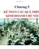 Bài giảng Nguyên lý kế toán: Chương 5 - ThS. Nguyễn Tài Yên