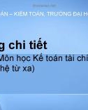 Bài giảng Kế toán tài chính 1: Đề cương chi tiết - Hoàng Phi Nam (Hệ từ xa)