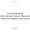 Lecture Financial modeling - Topic 11B: Accrued interest, clean and dirty prices, yield curve models, and forward rates