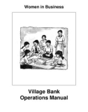 Women in Business - Village Bank Operations Manual