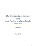 TheSterlingBondMarkets and LowCarbonorGreenBonds - AreporttoE3G