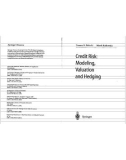 Credit Risk - Modeling, Valuation & Hedging