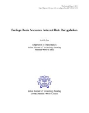 Savings Bank Accounts- Interest Rate Deregulation