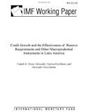 Credit Growth and the Effectiveness of Reserve Requirements and Other Macroprudential Instruments in Latin America