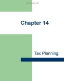 Lecture Personal financial planning – Chapter 14: Tax planning