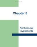 Lecture Personal financial planning – Chapter 8: Nonfinancial investments