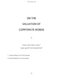 ON THE VALUATION OF CORPORATE BONDS