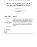 Factors affecting net interest margin of joint-stock commercial banks in Vietnam