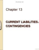 Lecture Intermediate accounting: IFRS edition - Chapter 13: Current liabilities and contingencies