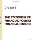 Lecture Intermediate accounting: IFRS edition - Chapter 3: The statement of financial position and financial disclosures